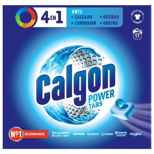 CALGON Anti-calcaire en tablettes 3 en 1  17 tablettes -J51