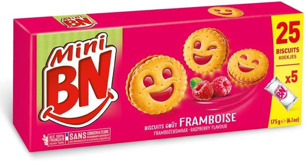 BN Biscuits mini framboise 180g DLUO 31/05/2024 -A121