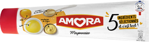 AMORA Mayonnaise 5 ingrédients sélectionnés 175g DLUO 20/07/24 -H93