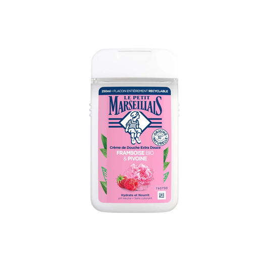 LE PETIT MARSEILLAIS Crème de Douche Extra Douce Framboise Bio & Pivoine 250ml -J111