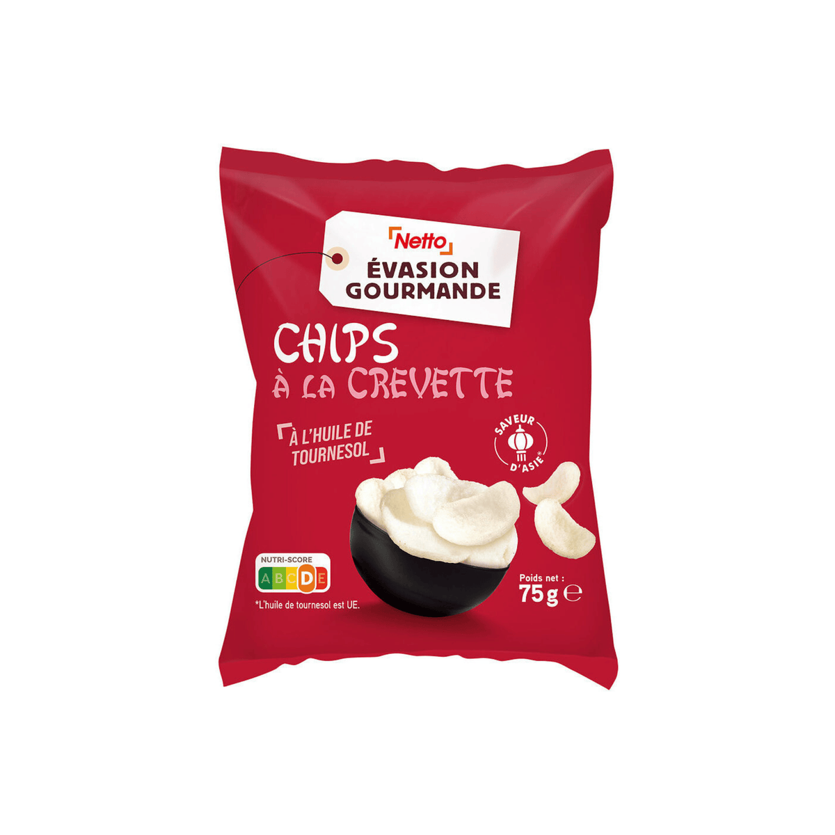 NETTO Chips a la Crevettes 75g -CH — Épicerie française Montréal | Euro-Market