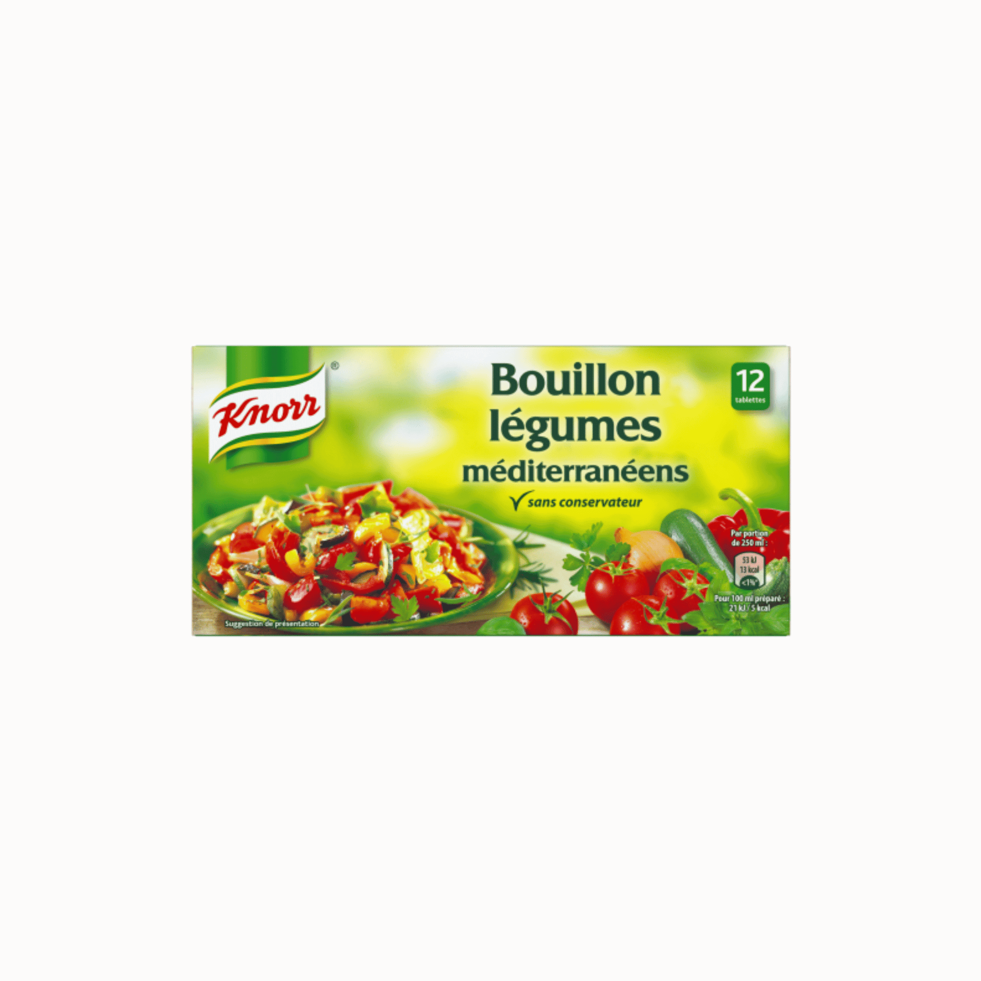 KNORR Bouillon légumes méditerranéens 132g — Épicerie française Montréal | Euro-Market