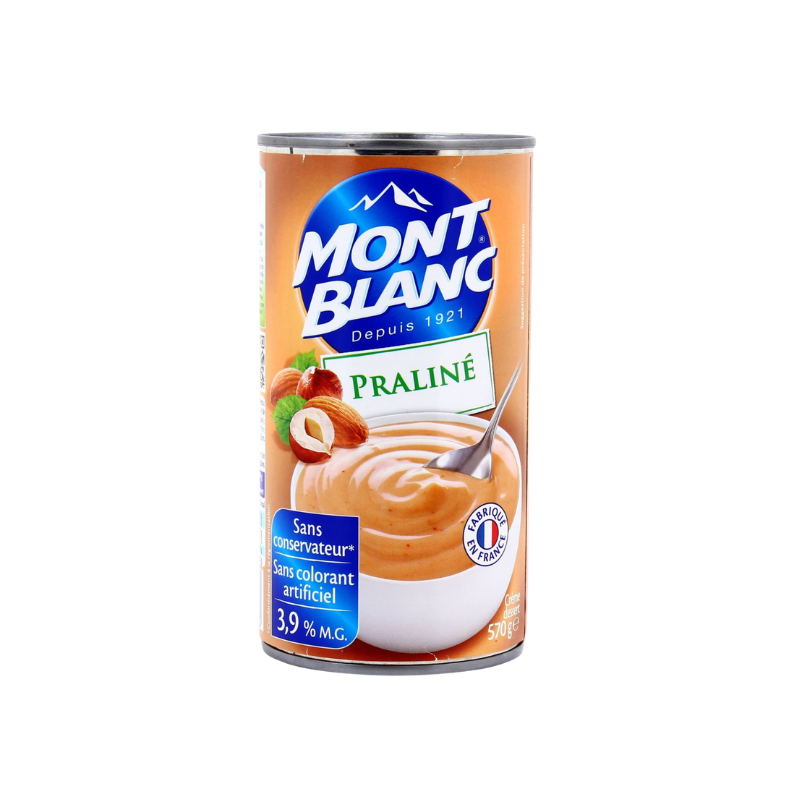 MONT BLANC Crème dessert praliné 570g. -D84
