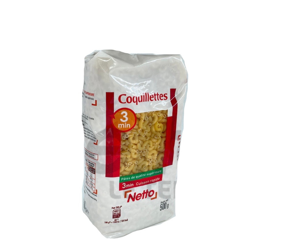 NETTO Quick cooking shell pasta 500g C120-130