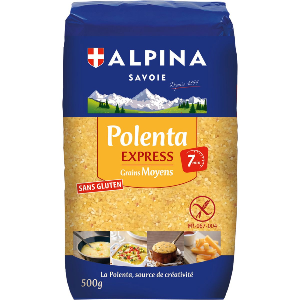 Alpina Polenta Express 7min medium grains without gluten 500g -C71