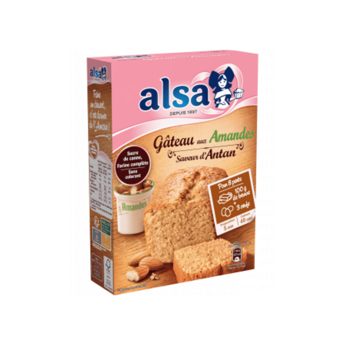 ALSA Préparation dessert gâteau aux Amandes Saveur d’Antan 300g — Épicerie française Montréal | Euro-Market