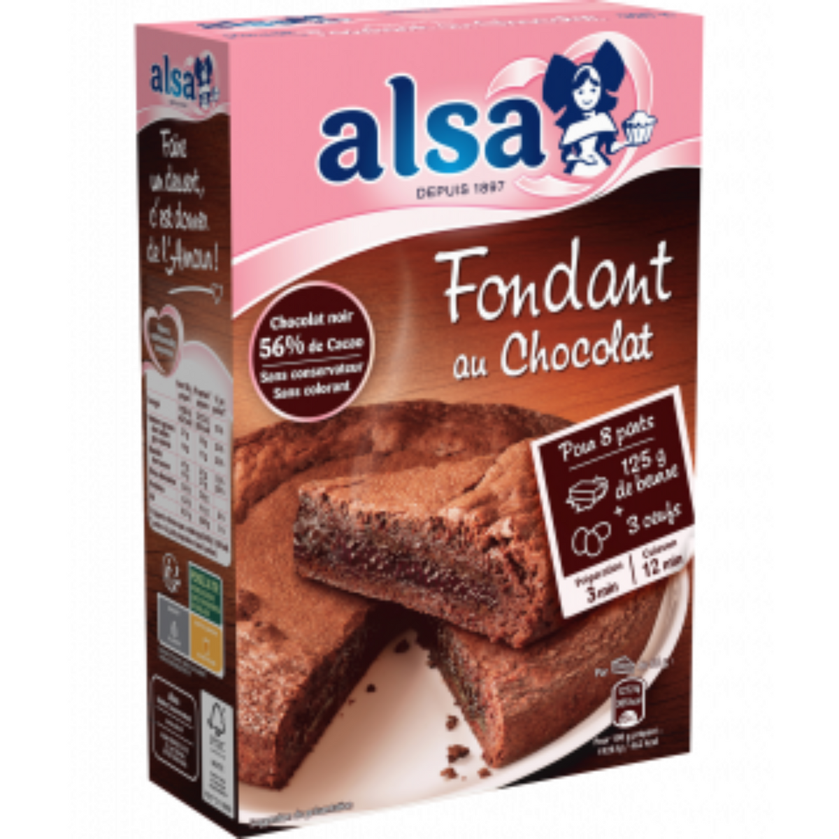 ALSA Préparation Fondant au Chocolat 320g -E132