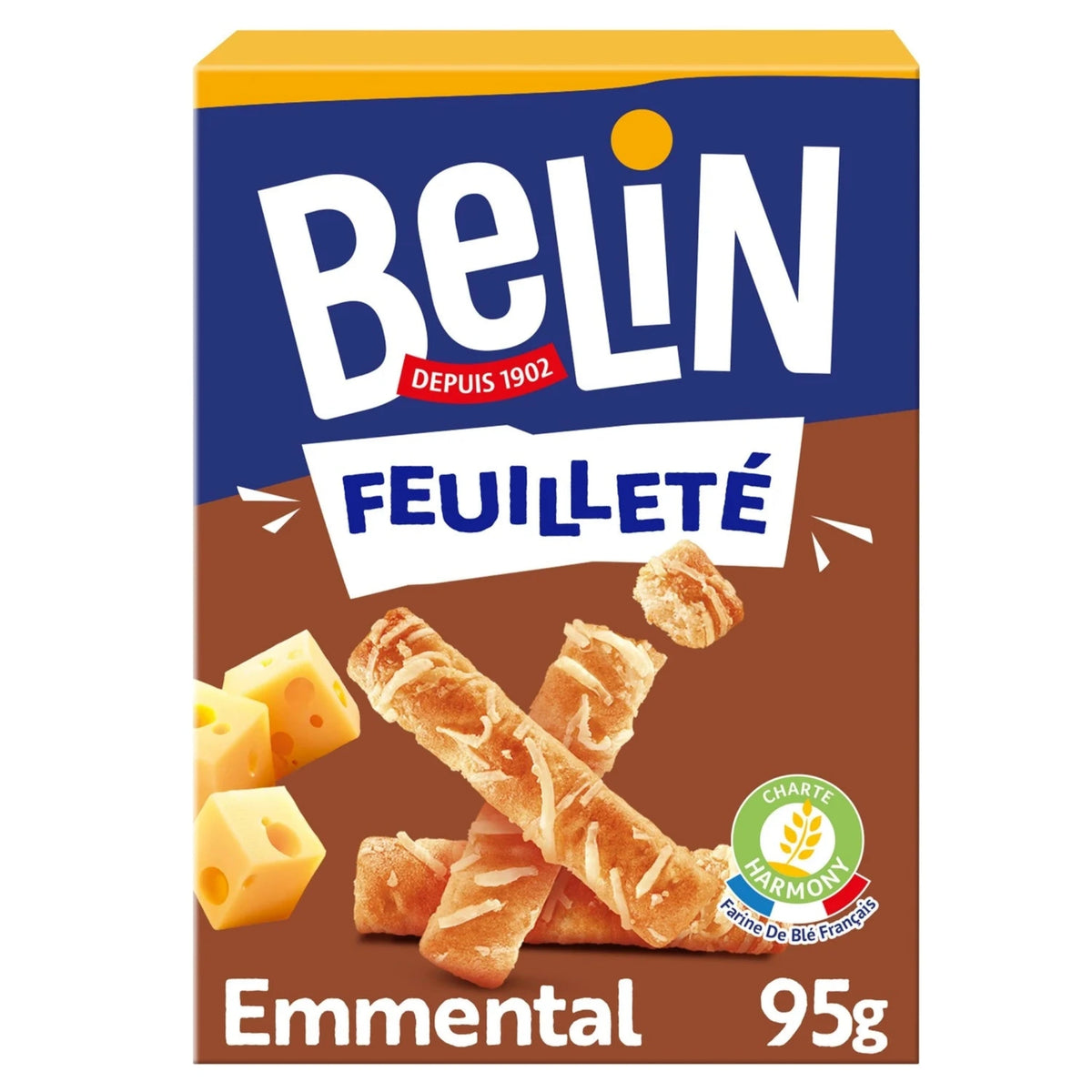 Belin Crackers Emmental Plasted 95g -H31