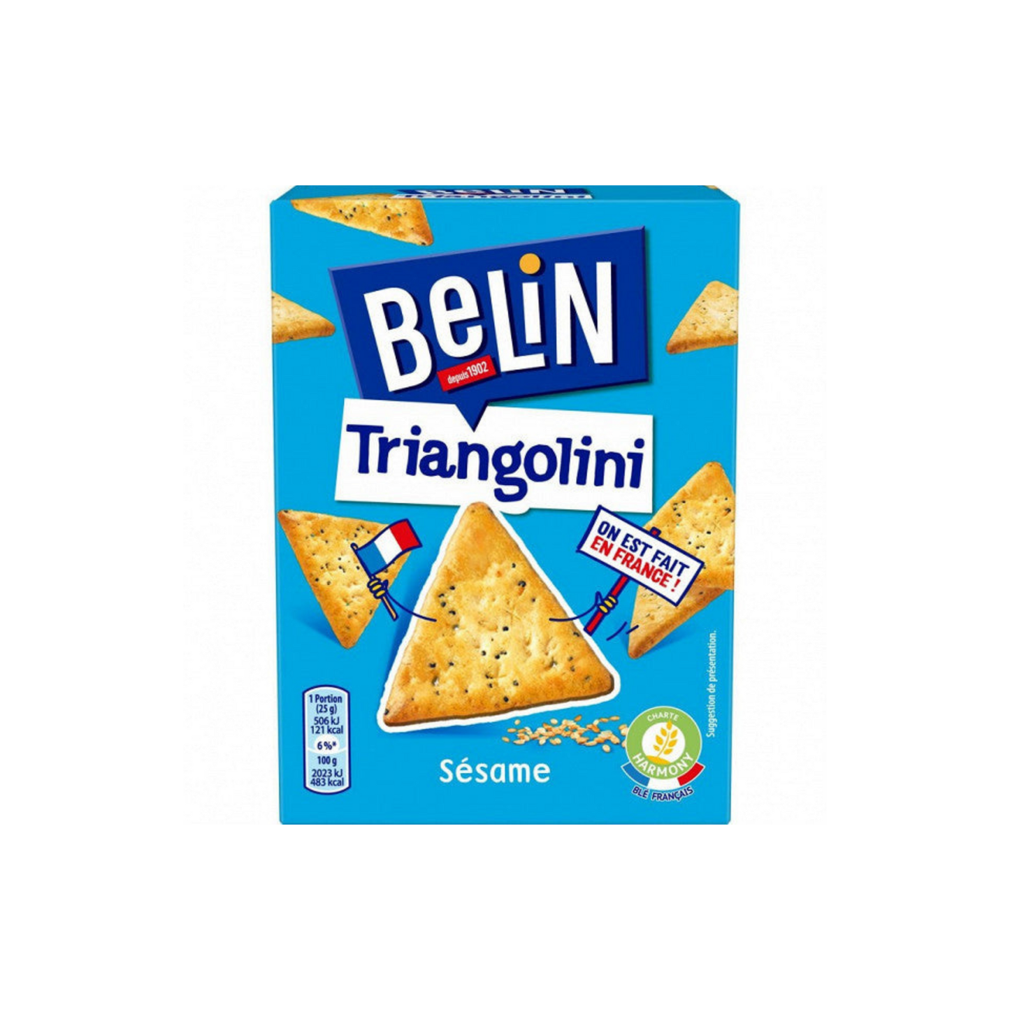 Belin Crackers Triangolini 100g -H24