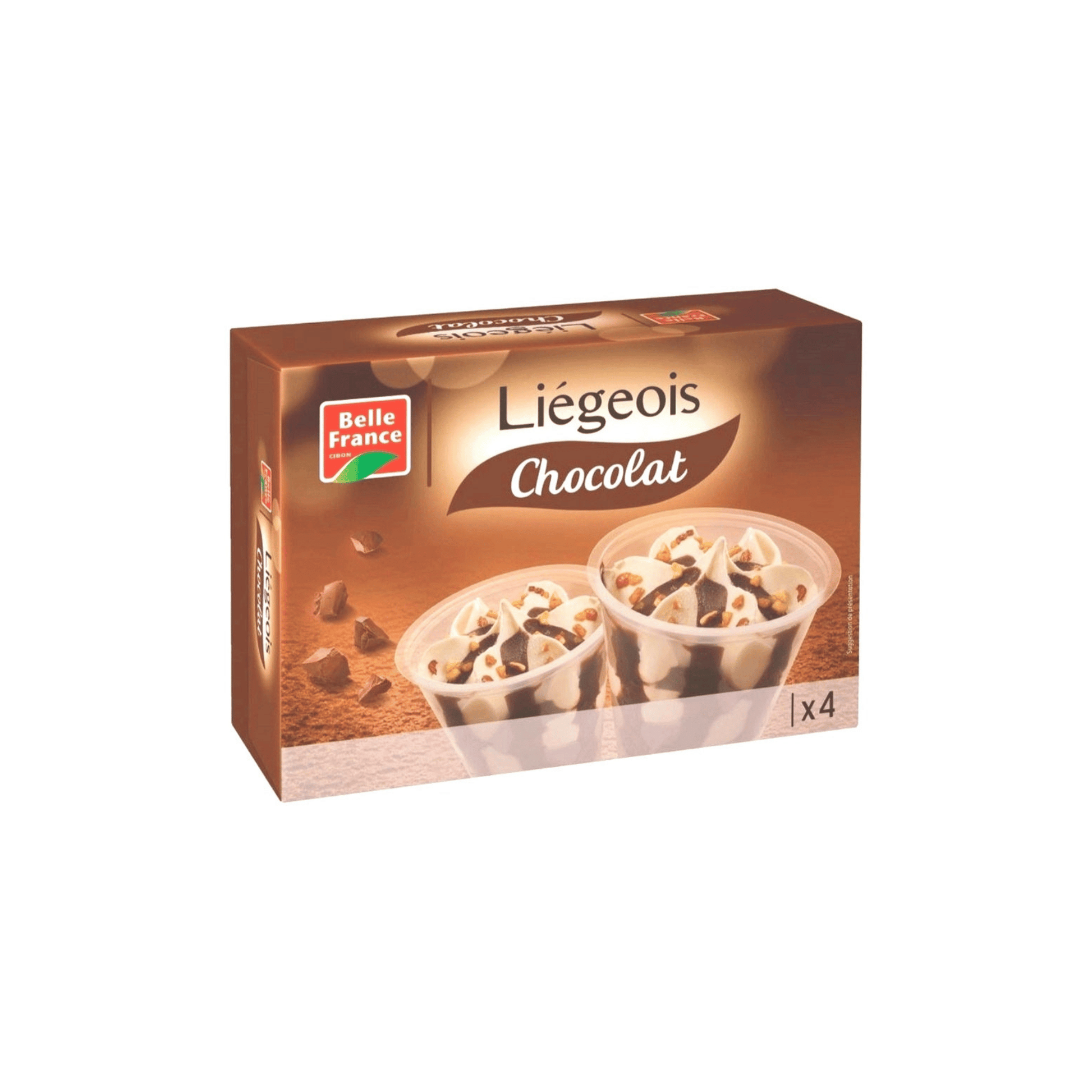 BELLE FRANCE Liégeois Chocolat x4 — Épicerie française Montréal | Euro-Market