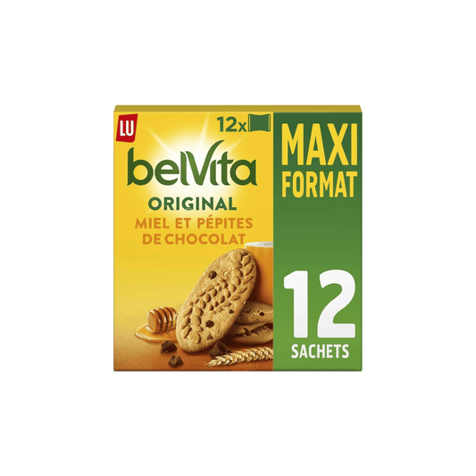 BELVITA petit déjeuner miel pépites chocolat 650g — Épicerie française Montréal | Euro-Market