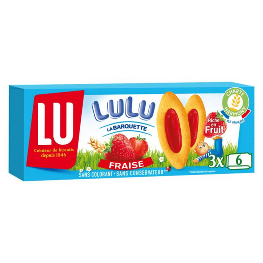 BISCUITS LU  La Barquette Fraise   120g -M32
