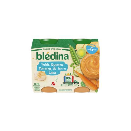 BLEDINA Petit pot bébé dès 6 mois légumes pommes de terre lieu 400g -D22