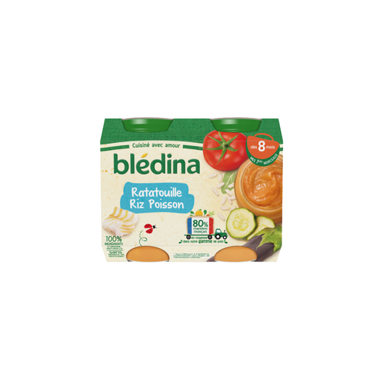Bledina Small Baby Pot From 8 months Ratatouille Rice Fish 400g -D12