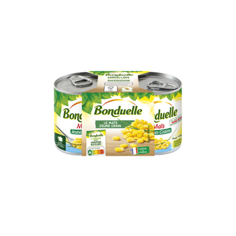 BONDUELLE Corn Young Grains 1/4 140G X 2 2x140g -I71