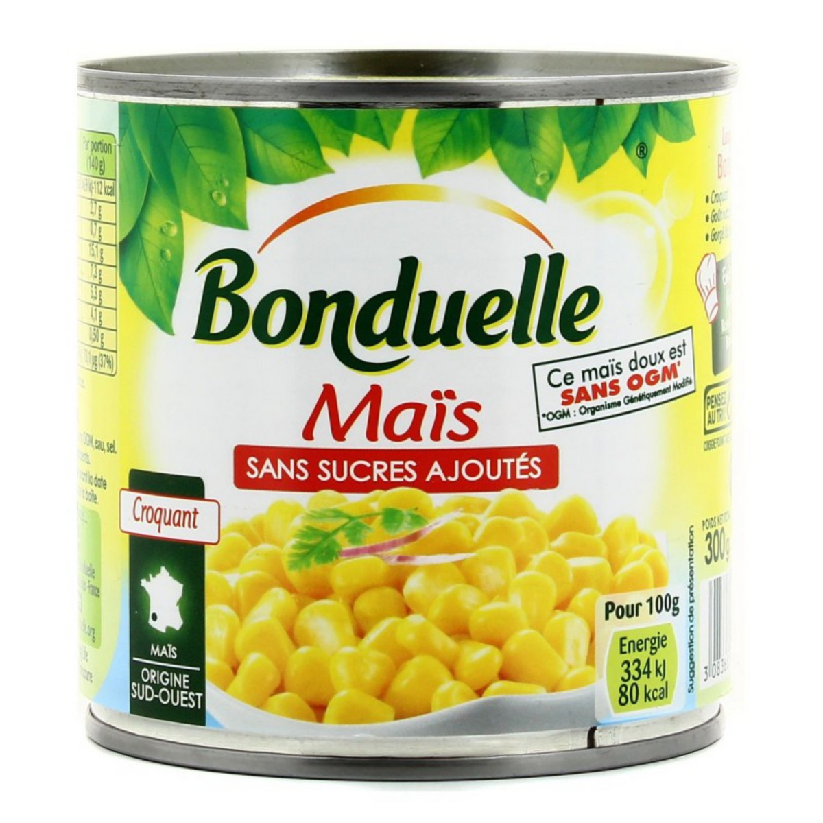 Bonduelle Corn without sugar added 1/2 285g -i71