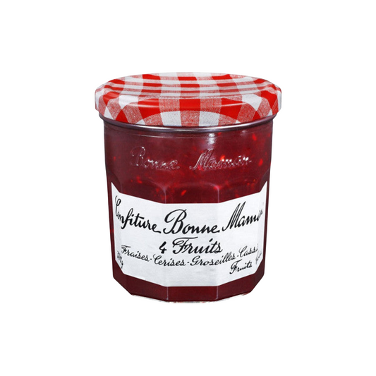 BONNE MAMAN Confiture 4 fruits "fraises, cerises, groseilles, cassis 370g -D131