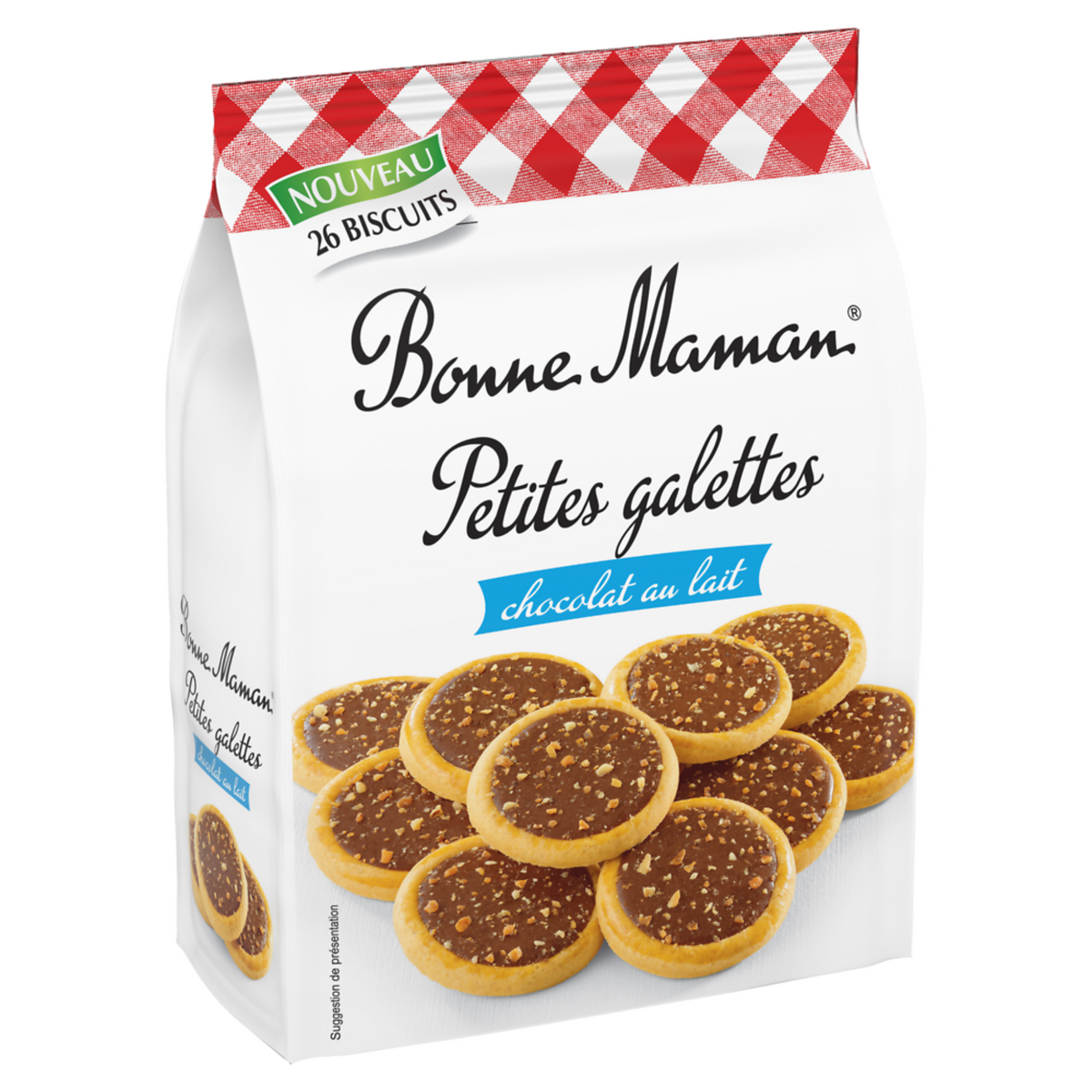 BONNE MAMAN Petites Tartelettes Nappées au Chocolat au Lait 250g -E102