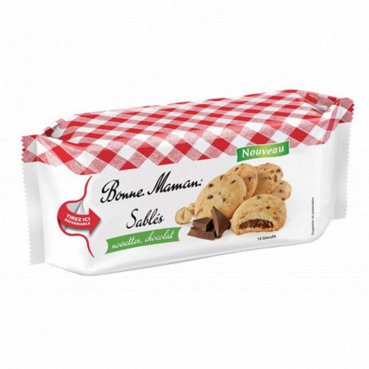 BONNE MAMAN Sablé Noisettes et Chocolat 150g -E81