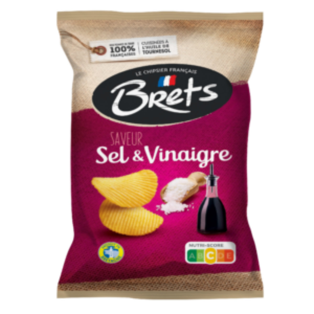 Bret's chips Salt and vinegar flavor 125g -ch