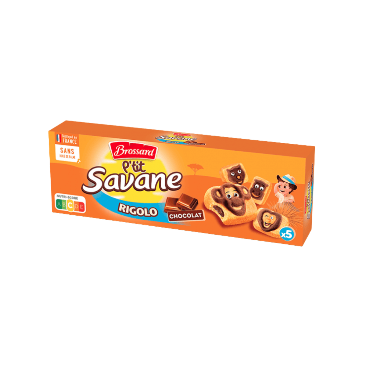 BROSSARD p'tit savane Rigolo chocolat x5 150g (Origine -France) — Épicerie française Montréal | Euro-Market