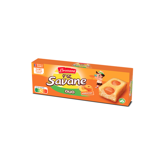 BROSSARD P’tit Savane Duo Abricot x6 -150g -A34