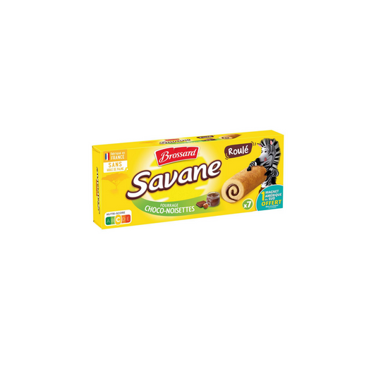 Brossard Savanne Roulo Chocolat -Noisettes X7 175g - A21