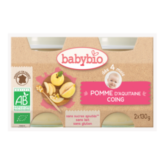 BABYBIO Pomme & coing 260g -D21