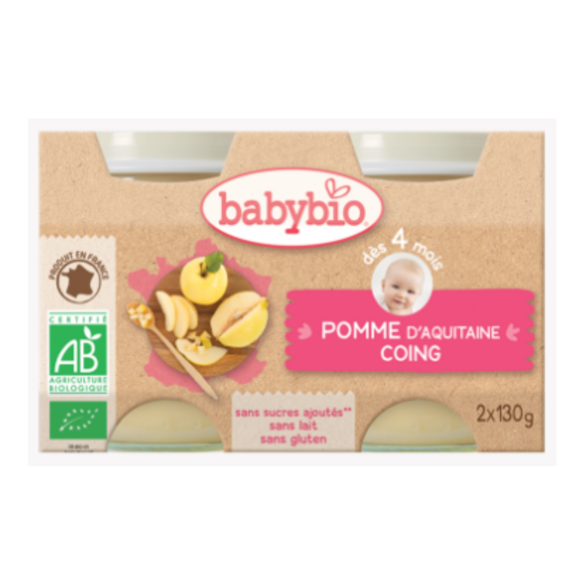 Babybio Pomme & coing 260g -D52