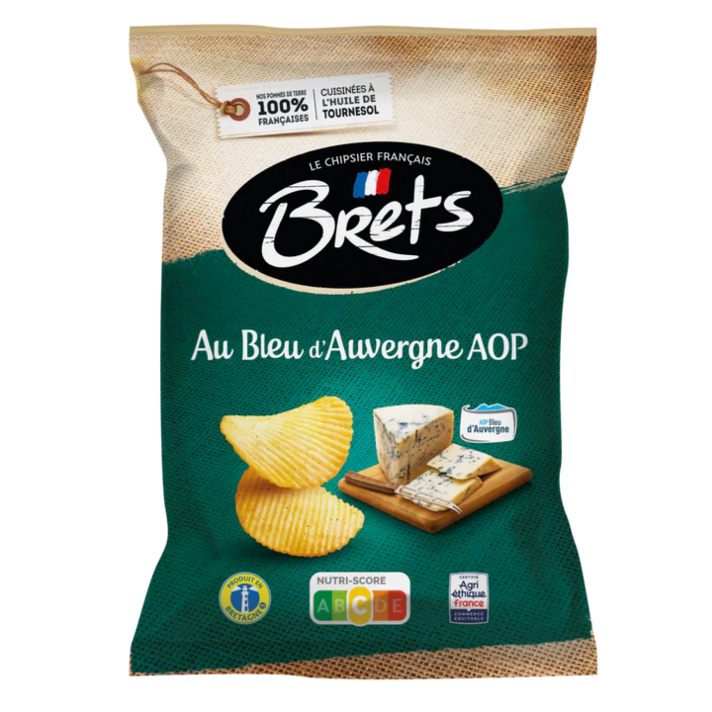 BRET'S  Chips Saveur Bleu d'Auvergne AOP   (125g) -CH