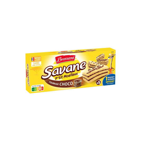 BROSSARD Savane p’tit moelleux choco x5 135g -A53
