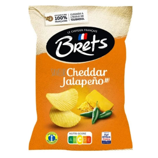 Bret's - CHIPS CHEDDAR JALAPEño 125G