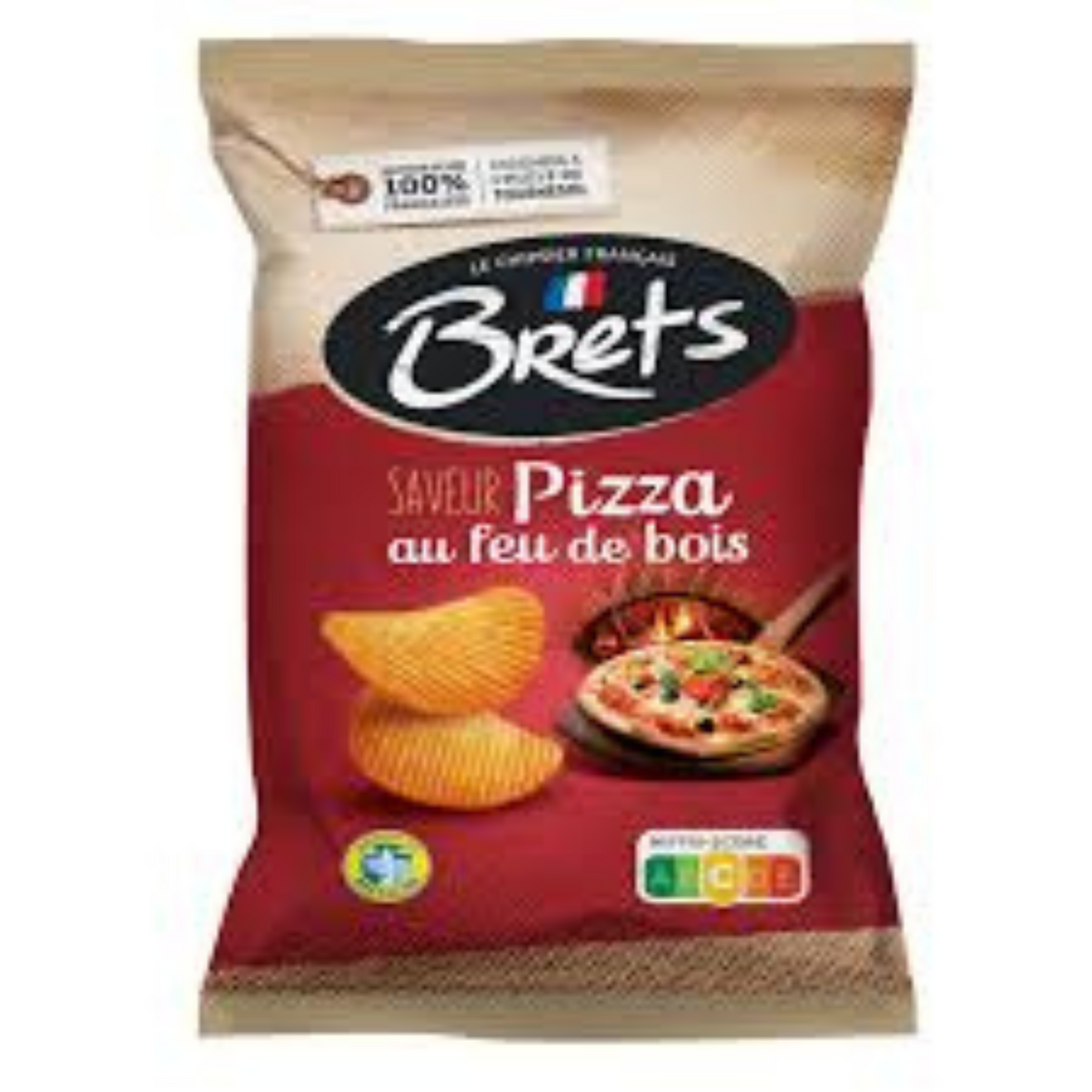 Bret's chips flavor pizza in wood fire 125g -ch