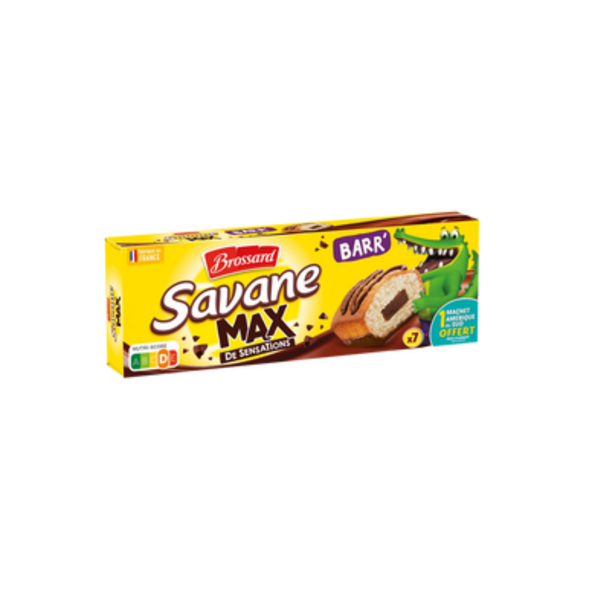 Brossard Savane pocket x7  MAX Barr Choco 189g (Origine France)  -A44/P