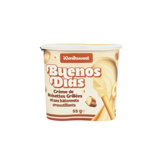 Buenos Dias Créme de Noisettes Grillées et ses bâtonnets croustillants 55g -M11