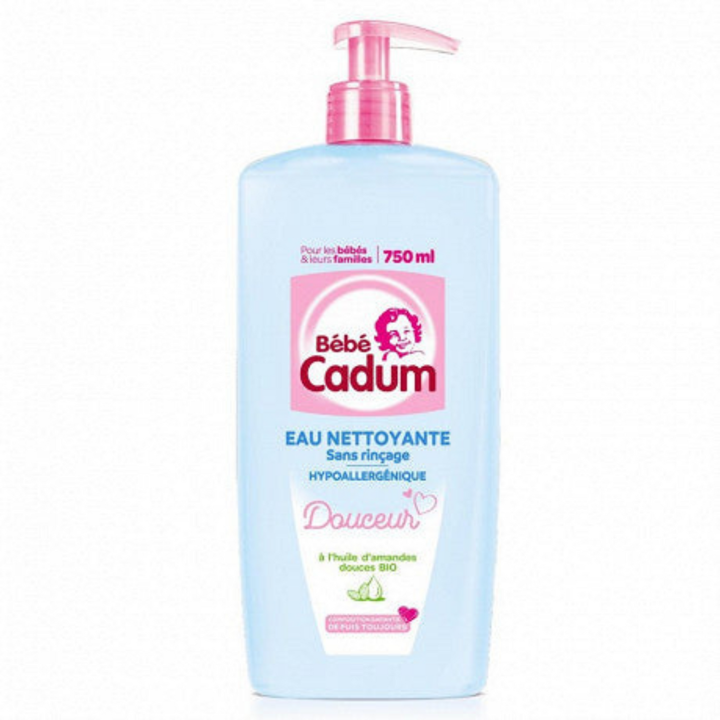 CADUM Bébé eau pure nettoyante 750ml -J93