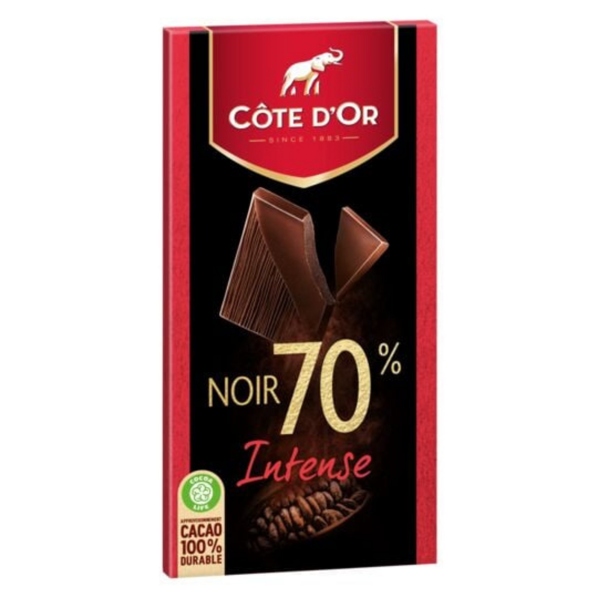 Intense dark chocolate gold coast 70% 100g -B22