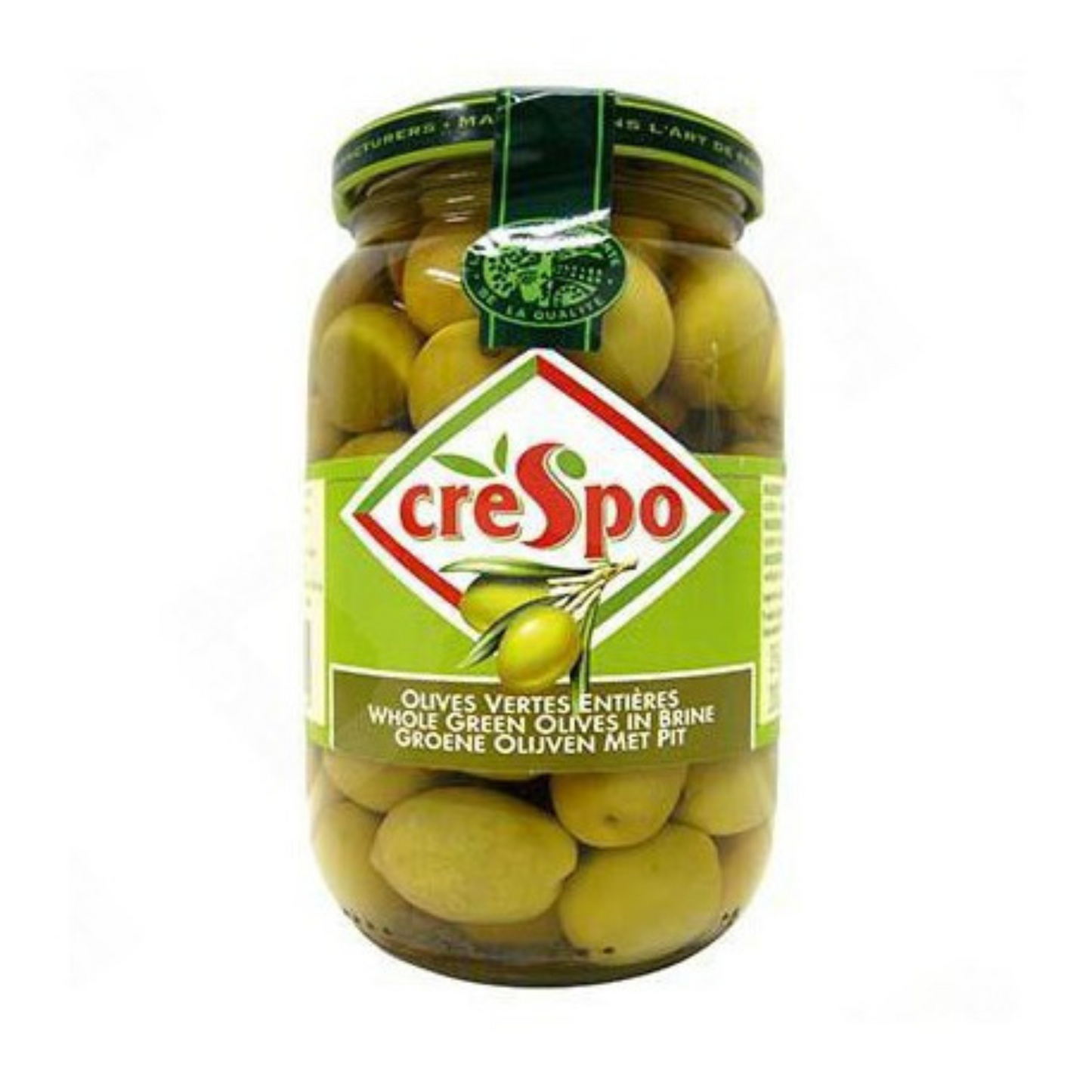 CRESPO Olive Vert Entiére Bocal 200g -I103/100