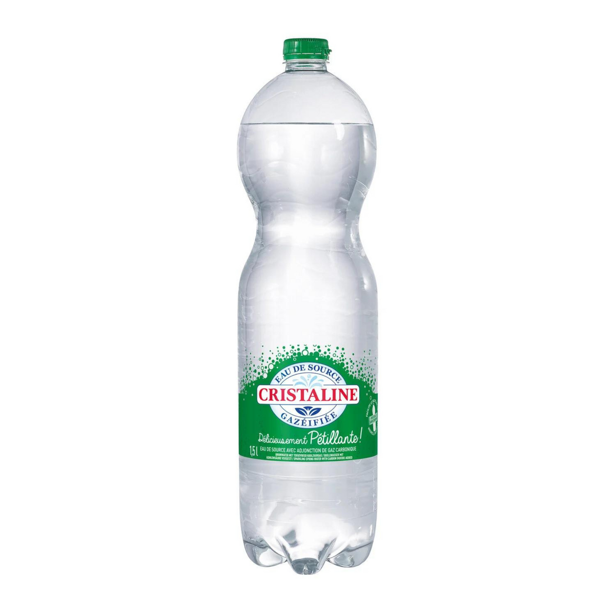 CRISTALINE Eau de source Gazéifiée 1,5L -p