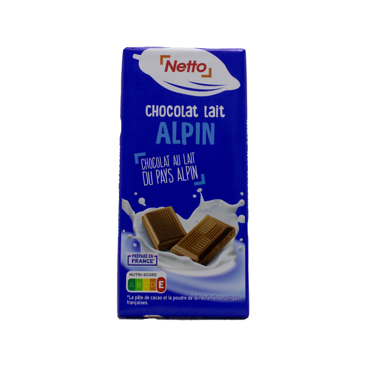 Chocolat au lait supérieur 100g -B33