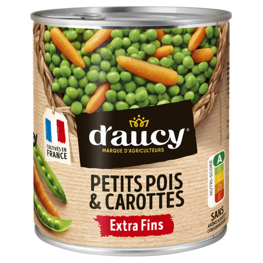 Daucy extra tender peas and carrots 4/4 530g -i12