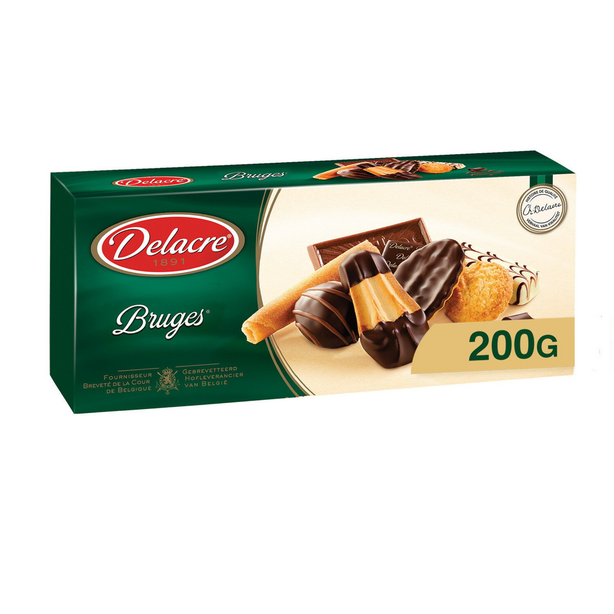 DELACRE Biscuits Assortiment Bruges 200g -A83