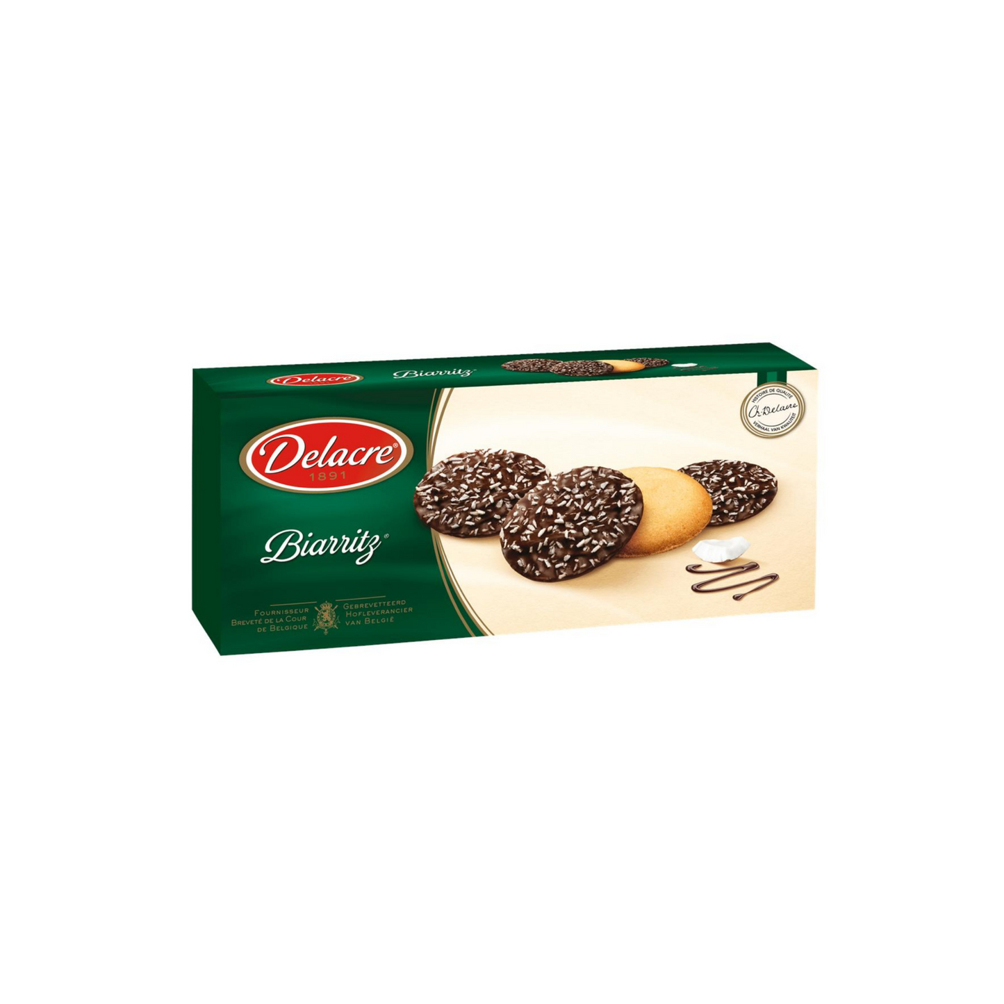 DELACRE Biscuits chocolats mignardises 175g -A112