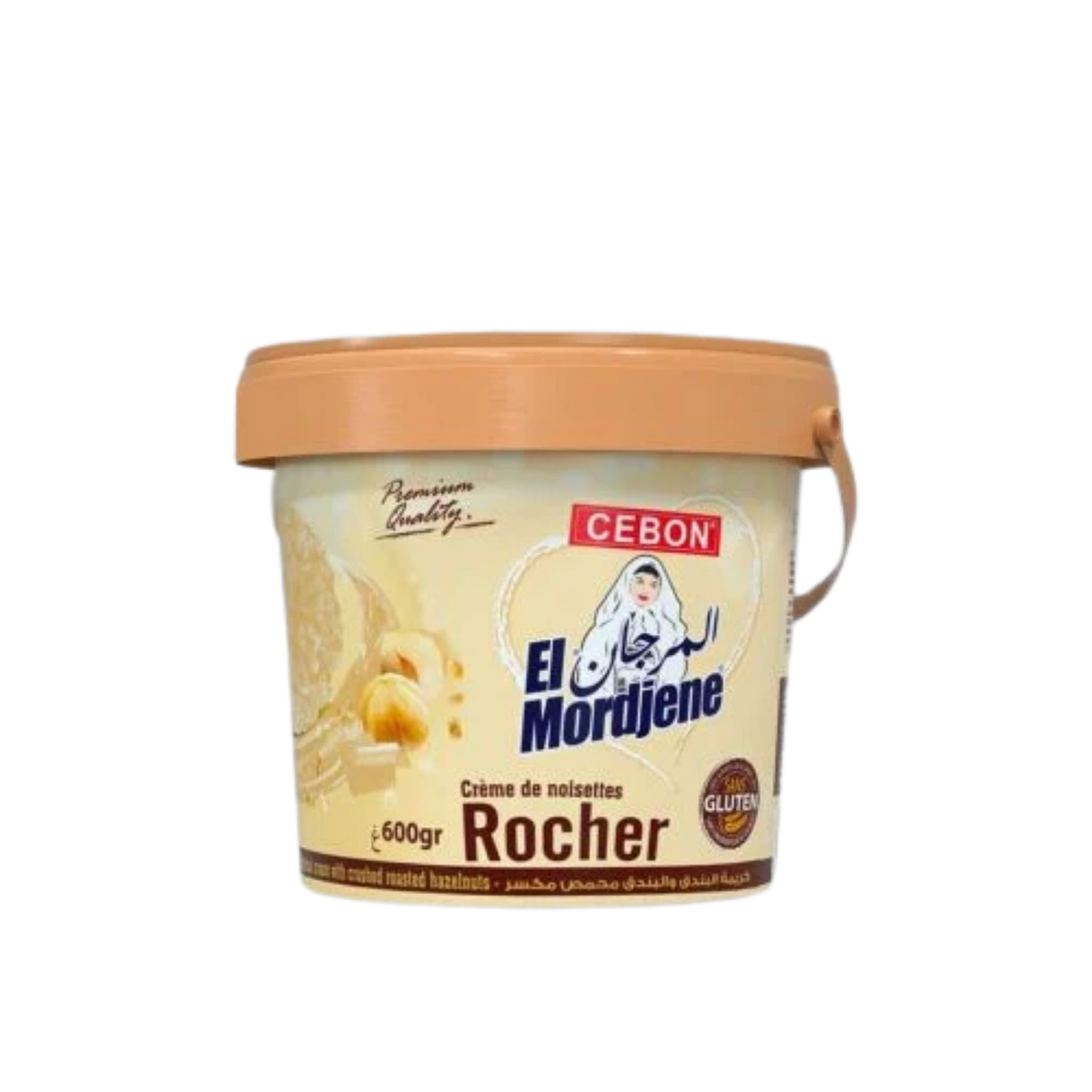 EL Mordjene  Pâte À Tartiner Rocher Bueno Noisettes 600g -M23