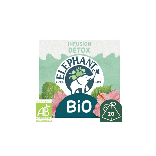 ELEPHANT Infusion détox, bio 20 sachets 34g -F120