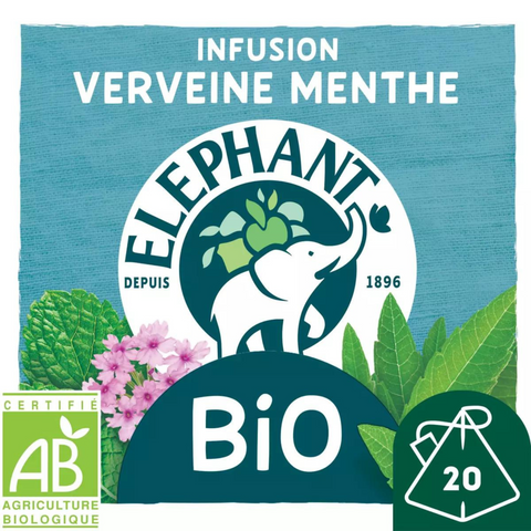 Elephant Verveine Mint Infusion, organic 20 sachets 26g