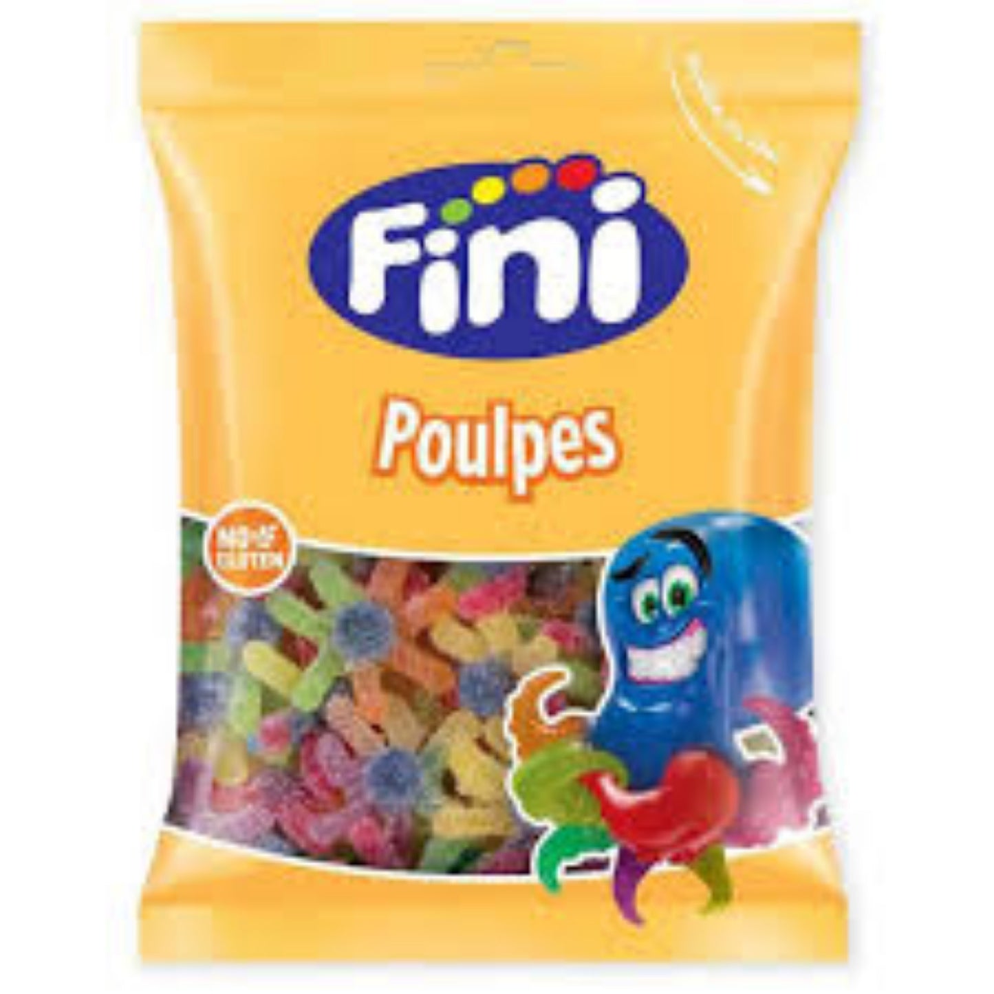 FINI Poulepes 90g - Bonbons gélifiés en forme de poulpes multicolores