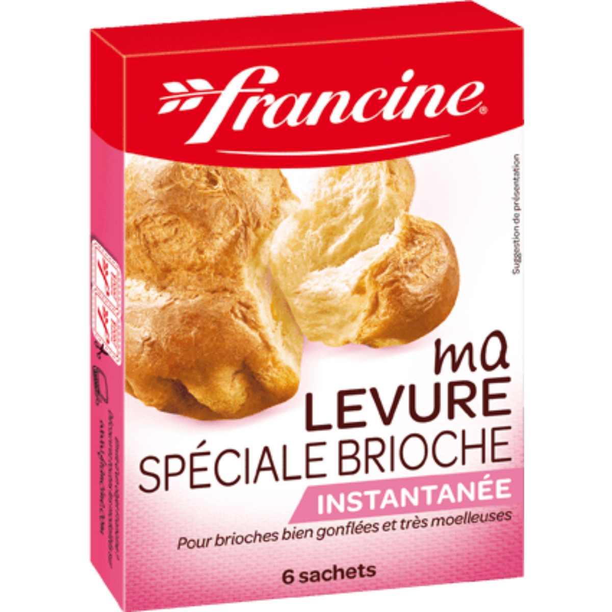 FRANCINE Boite 6 sachets de levure spéciale brioche 42g -E134