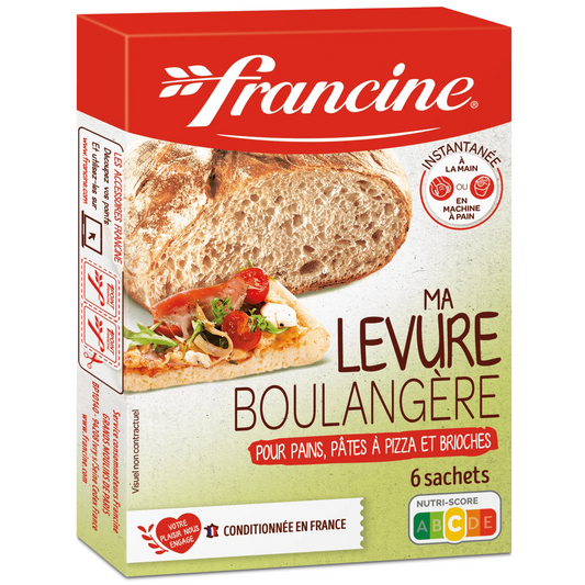 FRANCINE Levure boulangère pains, pizzas et brioches 6x5g 30g -E103