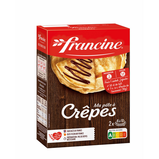 FRANCINE Préparation pâte à crêpes légères et moelleuses 380g -E113